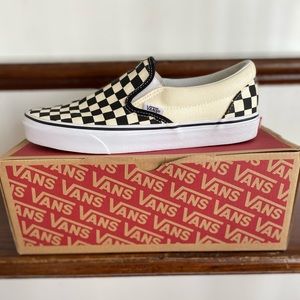 Vans checkerboard slip on